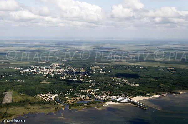 Photo de la plage du Port d'Hourtin