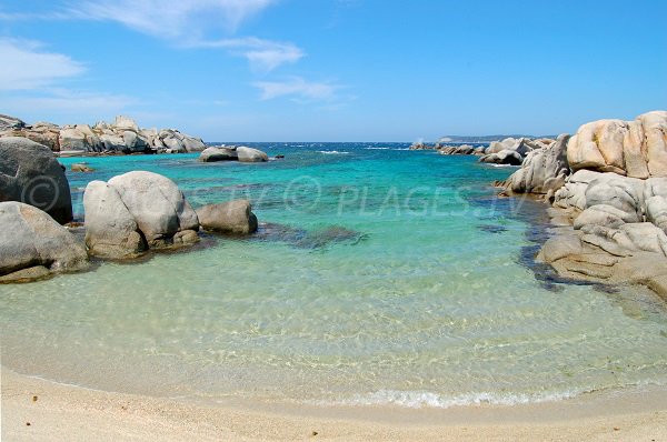 Cove near the marinas of the island of Cavallo