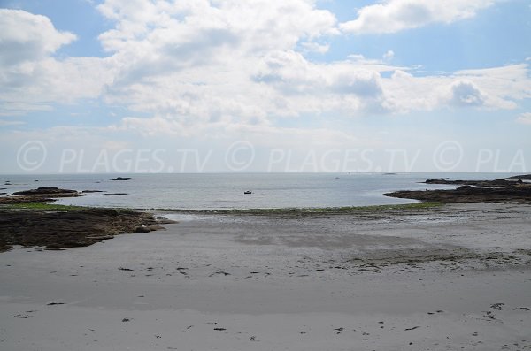 Plage de Port Jean à marée basse - Quiberon