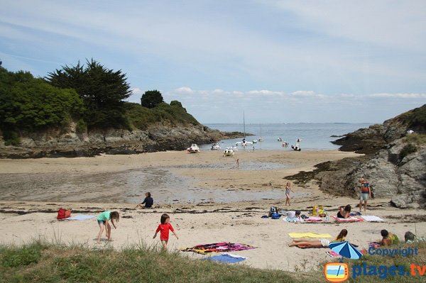 Plage de Port Kollen à Belle Ile - Plage du VVF