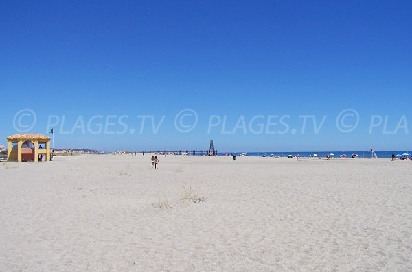 Plage de Port Leucate - direction de Kyklos