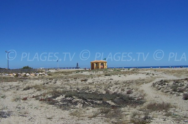 Beach in Port Leucate in France