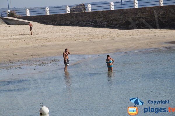 Baignade dans le port de Locquirec