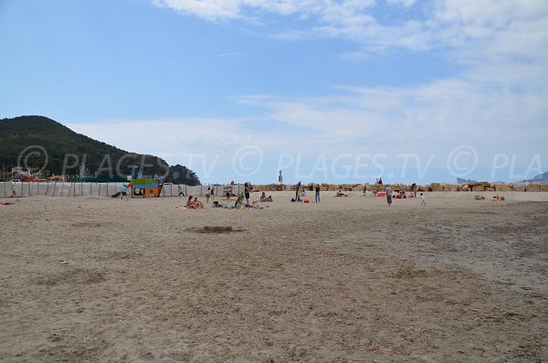 Sand beach in St Cyr sur Mer - Madrague