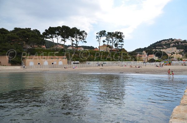 Madrague beach in St Cyr sur Mer in France