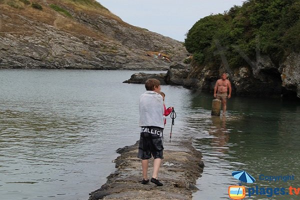 Jetée sur la plage de Port Maria - Belle Ile