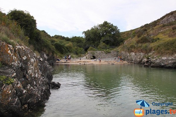 Calanque of Port Maria in Belle Ile in France