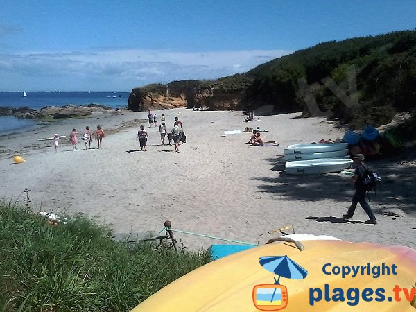 Photo de la plage de Porh-Mélite sur l'ile de Groix