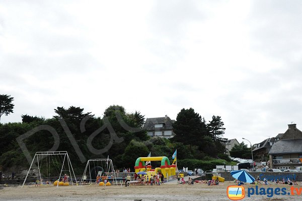 Children area on Port Mer beach in Cancale