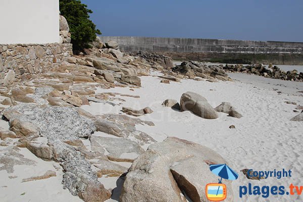 Plage de Mogueriec à Sibiril dans le nord Finistère