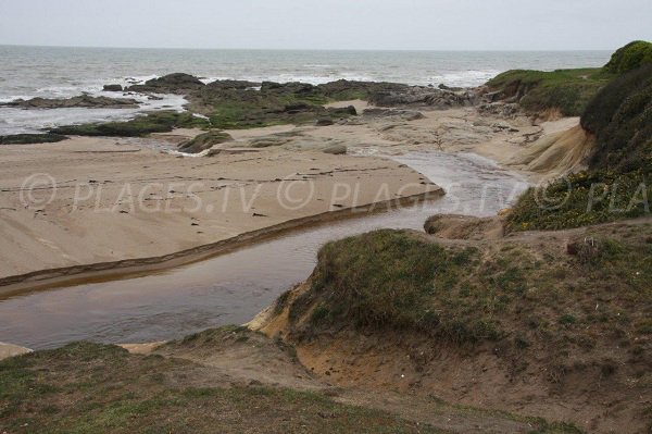 Plage au sud de Piriac sur Mer à la limite de La Turballe