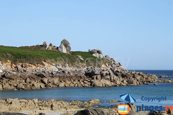 Littoral autour de la plage de Sibiril - Port Neuf