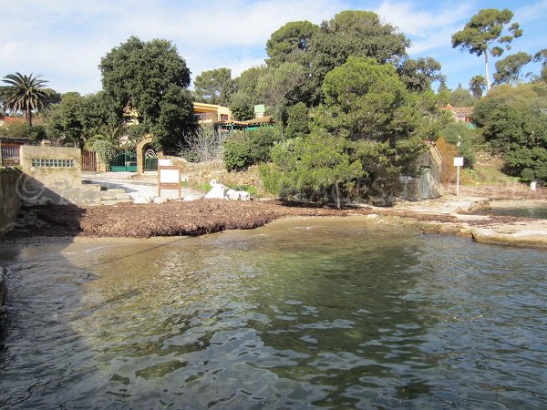 Beach in the Niel Port in Hyères in France