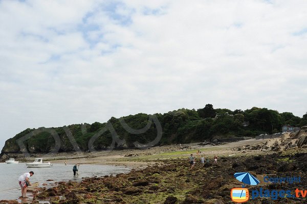 Beach of Port Picain in Cancale - France