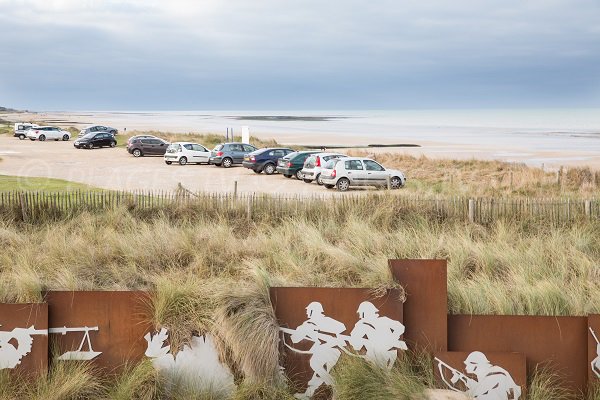 Parking of Courseulles beach - Landing beach