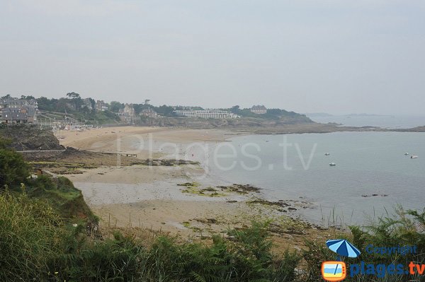 Creek of Port Riou and Saint Enogat beach in Dinard