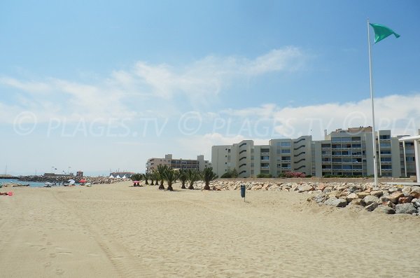 Environnement de la plage de Port Saint Ange de Port Barcarès