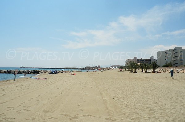 Plage du Port Saint Ange à Port Barcarès