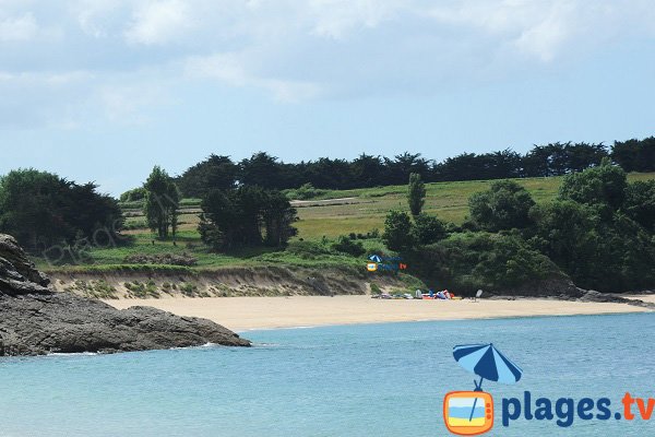 Port beach with dune of Roz Ven - St Coulomb