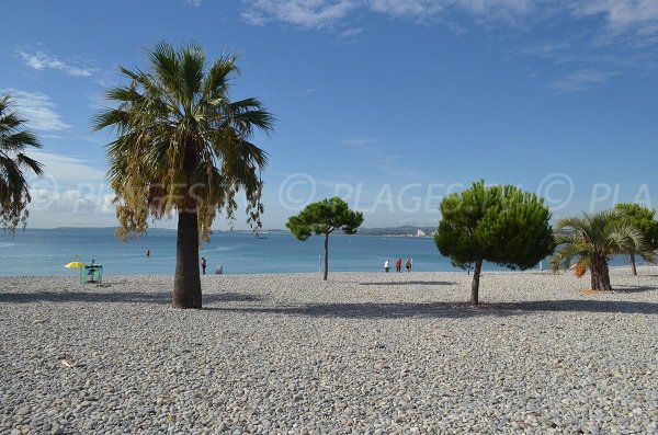 Port beach in Saint Laurent du Var in France