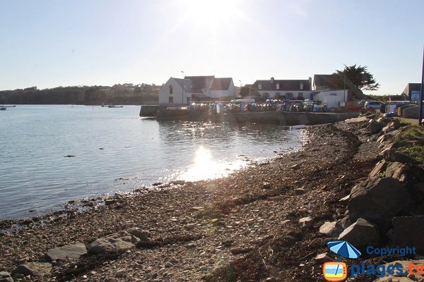 Cale dans le port de Térénez