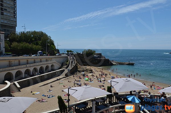 Original beach in Biarritz