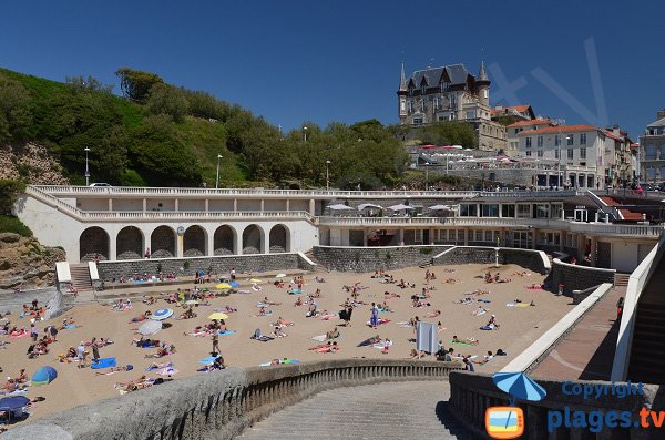 Photo of Port Vieux beach in Biarritz in France