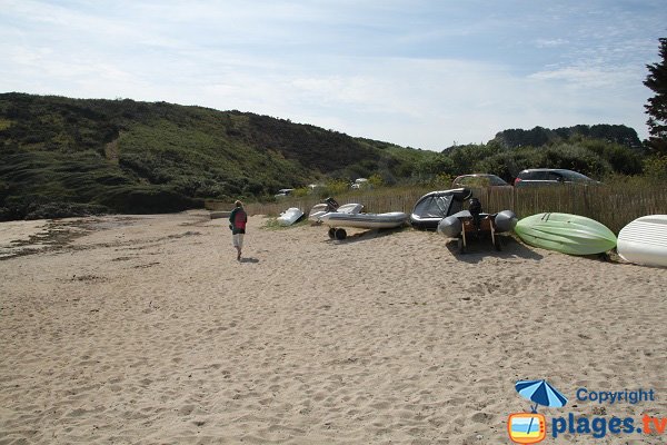 Sand of Port York beach - Le Palais