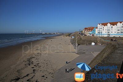 Beach in Le Portel in France