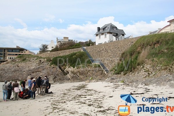 Escaliers de la plage du centre ville du Conquet