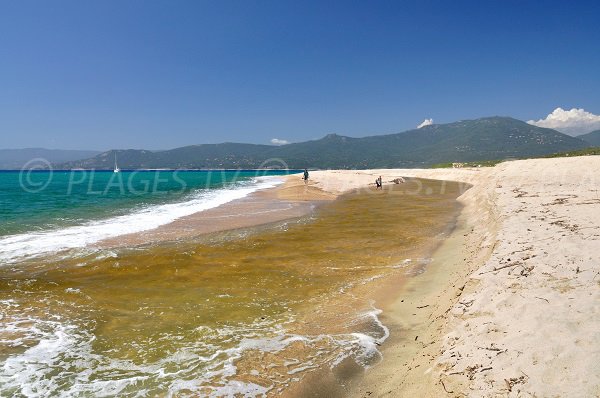 Portigliolo beach with Propriano background