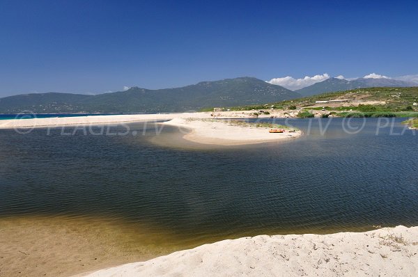 Plage au niveau de l'aéroport de Propriano