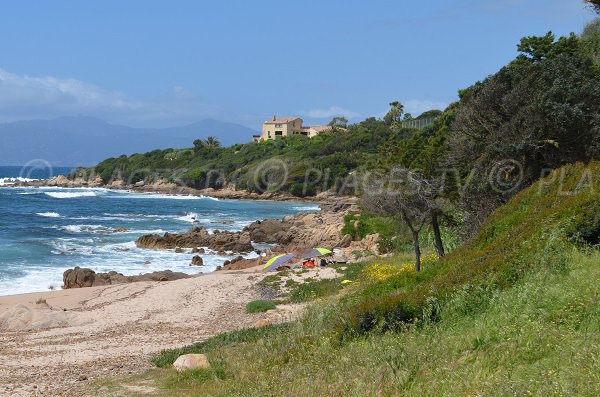 Crique de Portigliolo en Corse