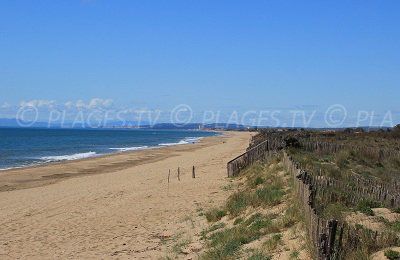 Beach in Portiragnes - France