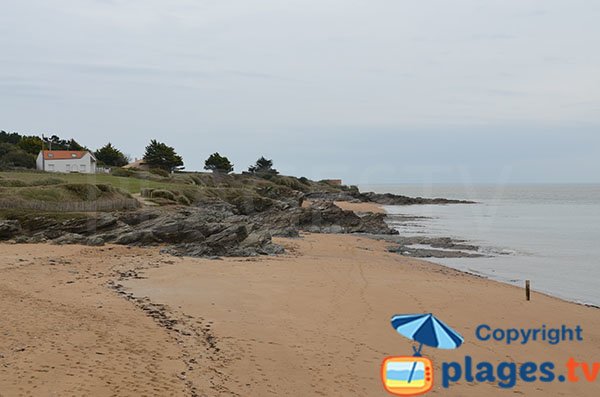 Plage de Portmain - côté gauche - Pornic