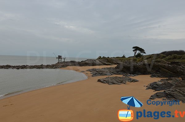 Plage de Portmain côté droit - Pornic