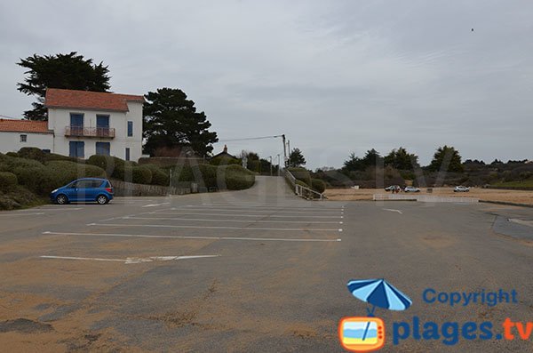 Parking de la plage de Portmain - Pornic