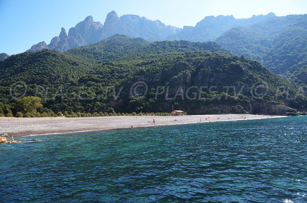 Spiaggia di Porto vista dal mare