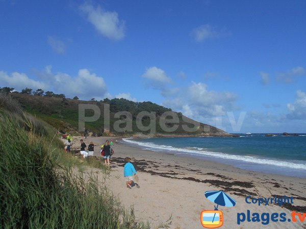 Foto della spiaggia del Portouais a Erquy in Francia