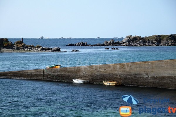 écueils autour des plages de Portsall