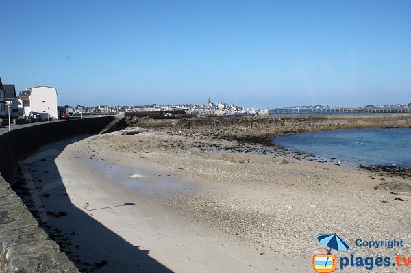 Beach of Porz ar Goret in Roscoff in France