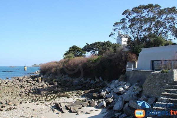 Maison donnant sur la plage de Porz ar Goret à Roscoff