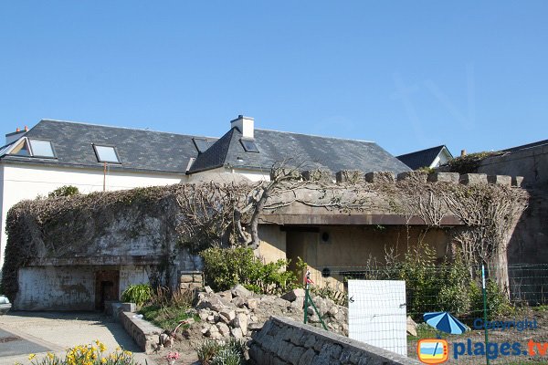 Old blockhouse on the beach of Roscoff