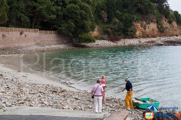 Foto della spiaggia di Porz-ar-Goret a Perros Guirec - France