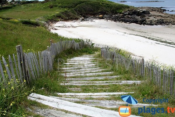 Accès à la plage de Porz ar Marc'h