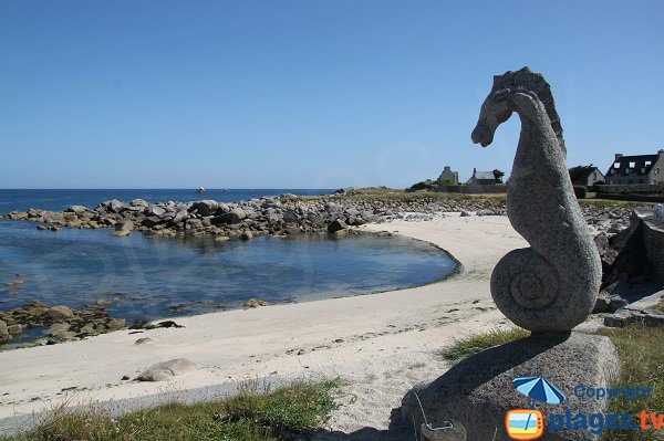 Photo de la plage de Porz ar Streat à Plouescat