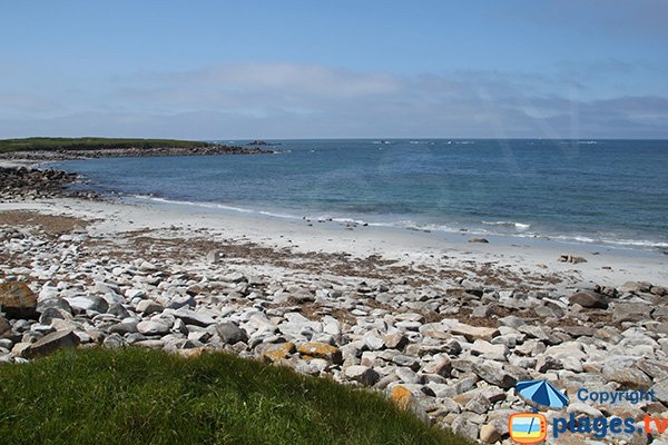 Accès à la plage de Porz Azeviz sur l'ile de Batz