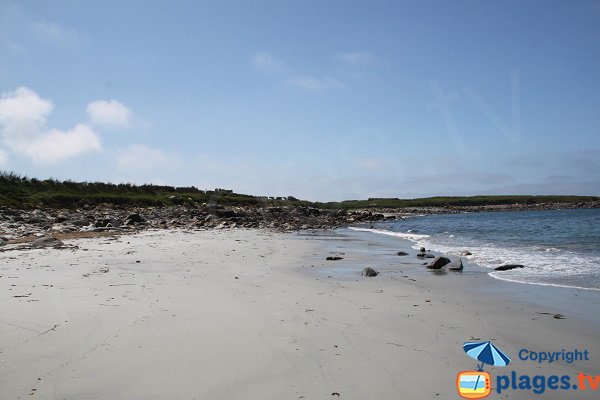 Photo de la plage de Porz Azeviz sur l'ile de Batz