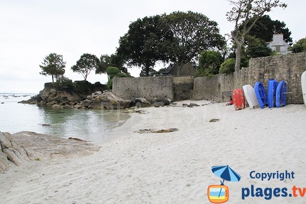 Plage de Porz Beg-Meil côté sud - Fouesnant