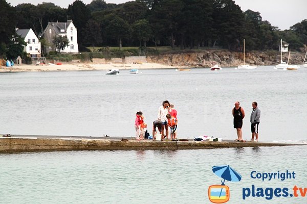 Cale de la plage de Porz Beg-Meil à Fouesnant